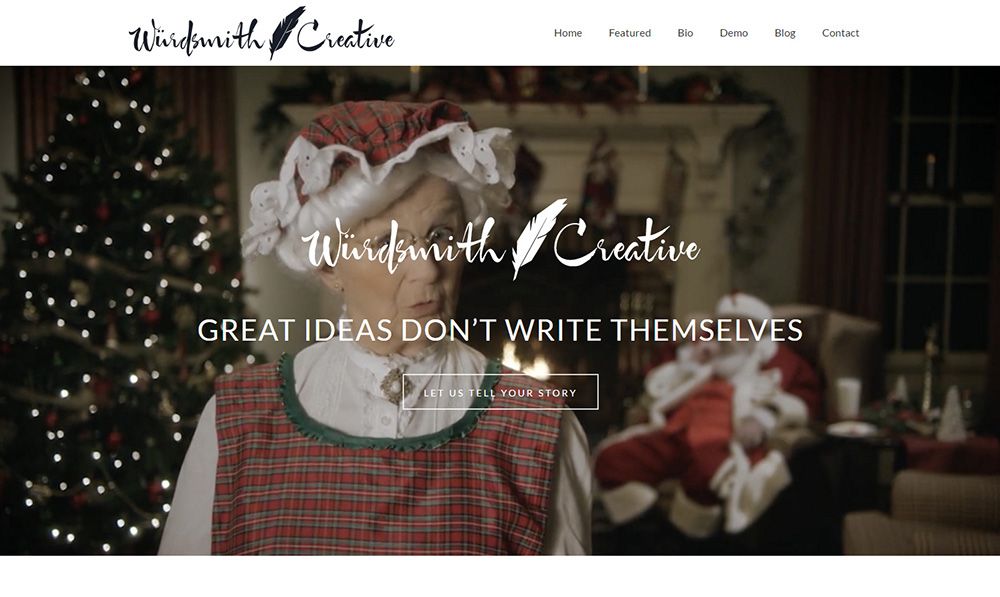 Wurdsmith Creative home page screenshot