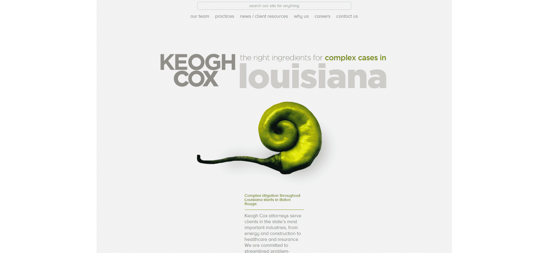 Keogh Cox Webby winning website