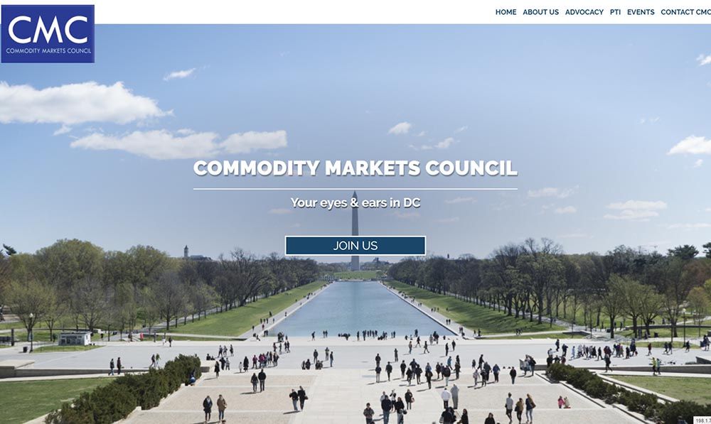 Commodity Markets Council screenshot