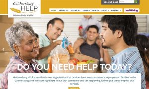 Gaithersburg HELP custom website redesign project